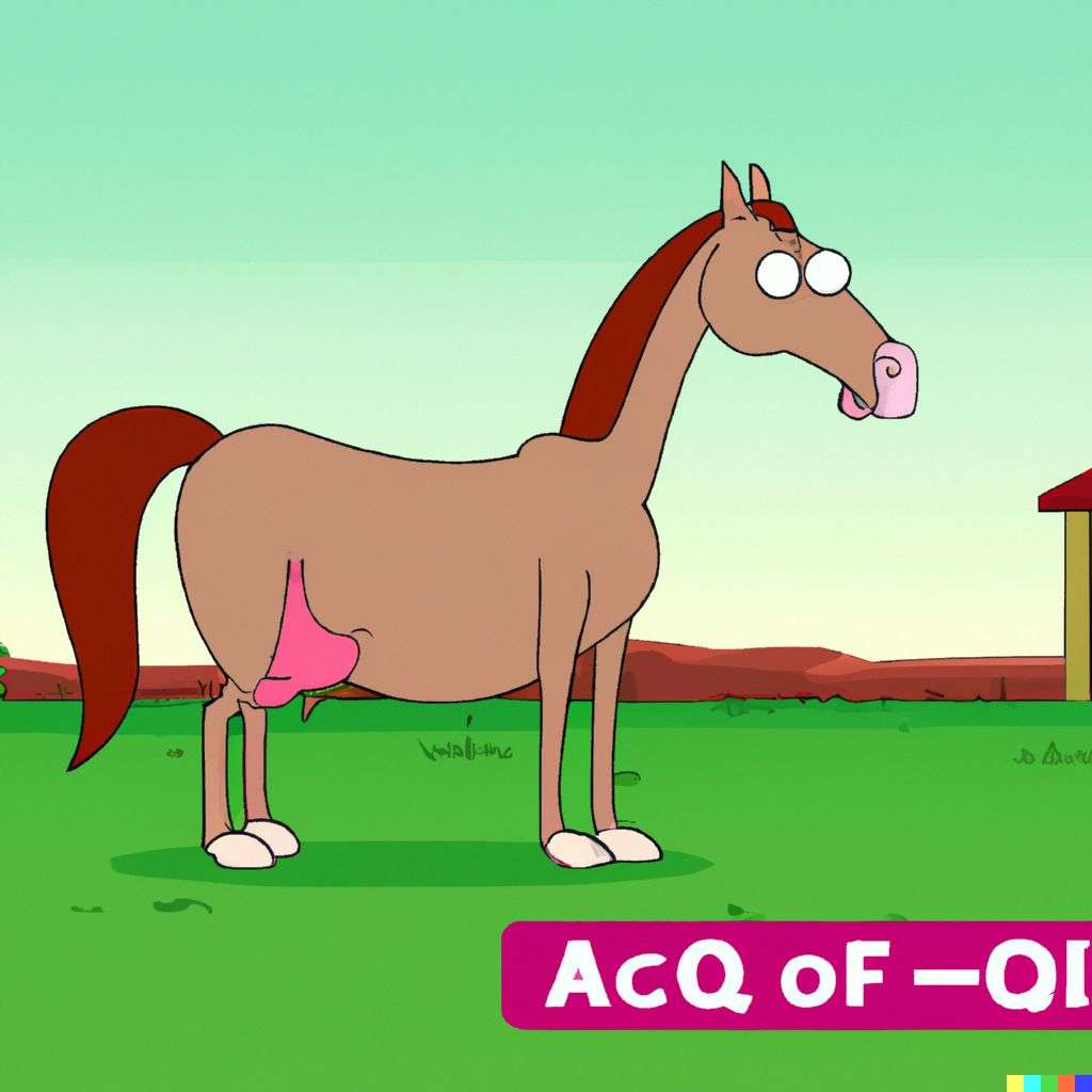 a horse, screenshot from American Dad!